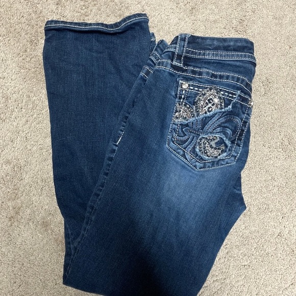 MissMe Size 26 Mid Rise Easy Boot Jeans PreOwned - Picture 2 of 5